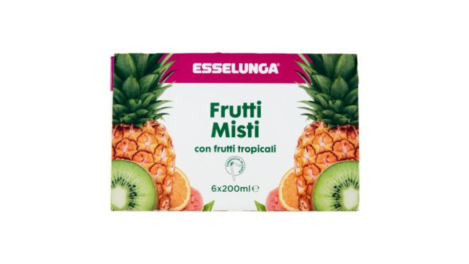 Esselunga, nettare di frutti misti con frutti tropicali