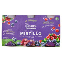 natura buona Pura Spremuta di Mirtillo Nero Selvatico e Rosso con uva