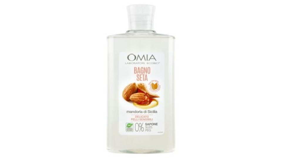 Omia Laboratori Ecobio Bagno Seta mandorla di Sicilia Delicato 400 ml