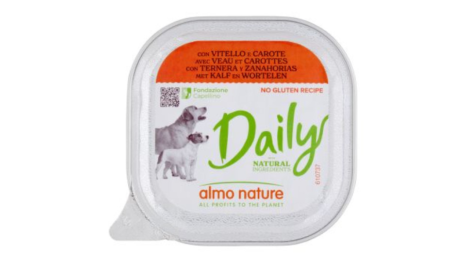 Almo - Daily Menu Gr.100 Vitello E Car. - Dog 222