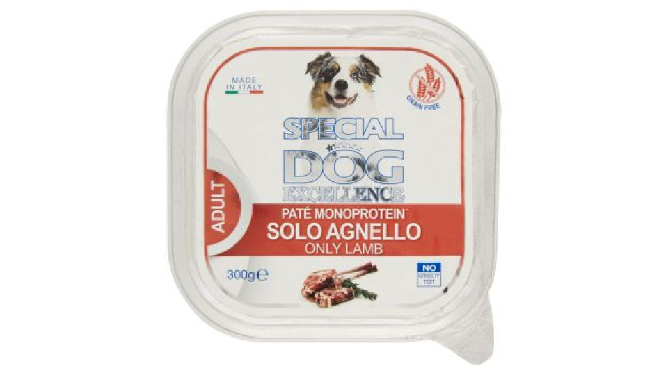Special Dog Excellence Adult Patè Monoprotein Solo Agnello