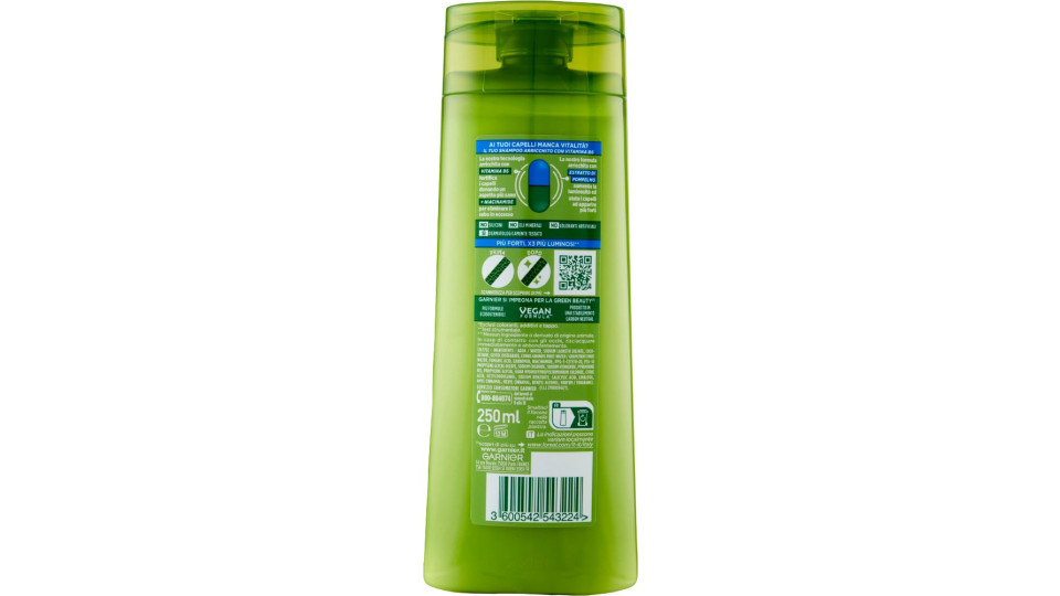 Garnier Fructis Capelli Normali Shampoo per Capelli Normali