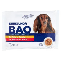 Esselunga, Bao straccetti in salsa con pollo e carote, e manzo pasta e carote