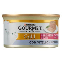 PURINA GOURMET Gold Gatto Mousse per gattini con Vitello lattina