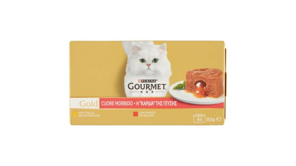 PURINA GOURMET Gold Cuore Morbido Manzo / Pollo 4x85g