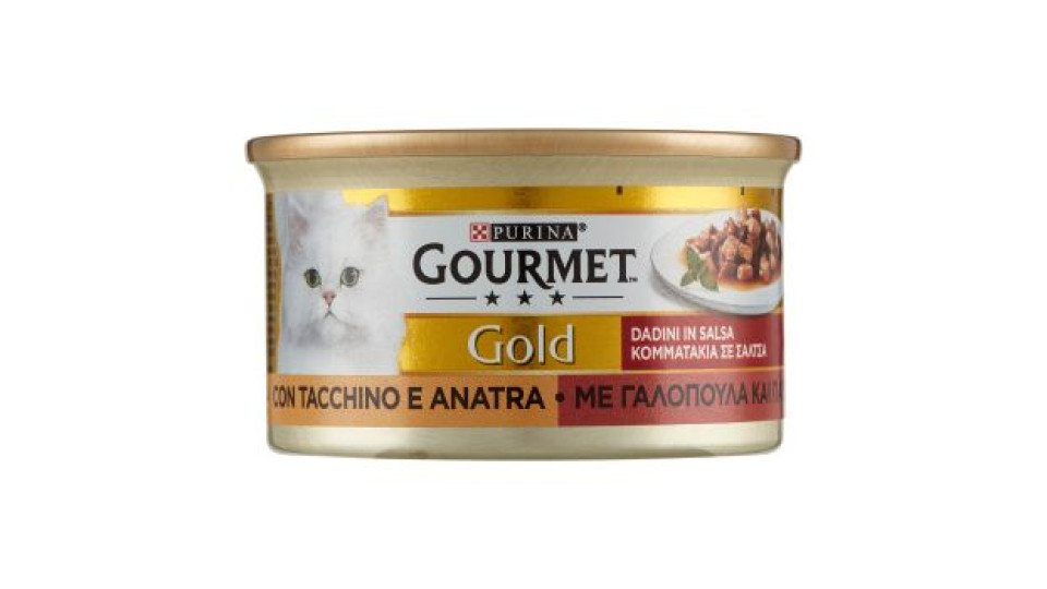 Gourmet gold con tacchino e anatra a dadini