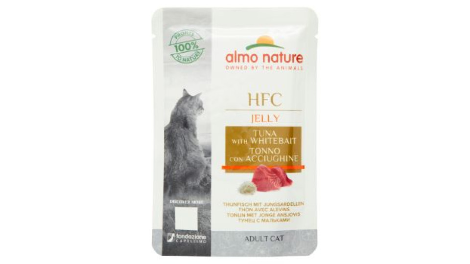 almo nature Classic Jelly Adult Cat filetti di tonno e pollo con prosciutto