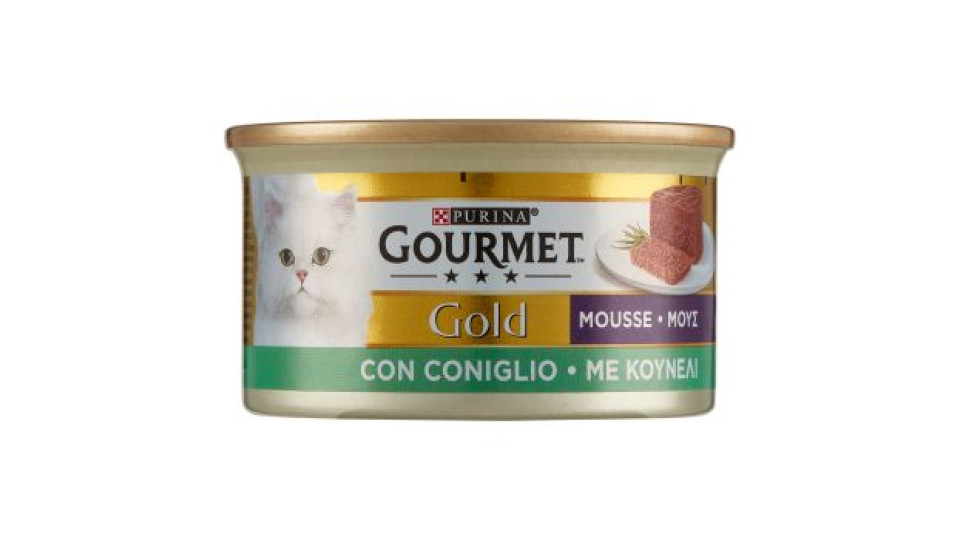 PURINA GOURMET Gold Gatto Mousse con Coniglio lattina