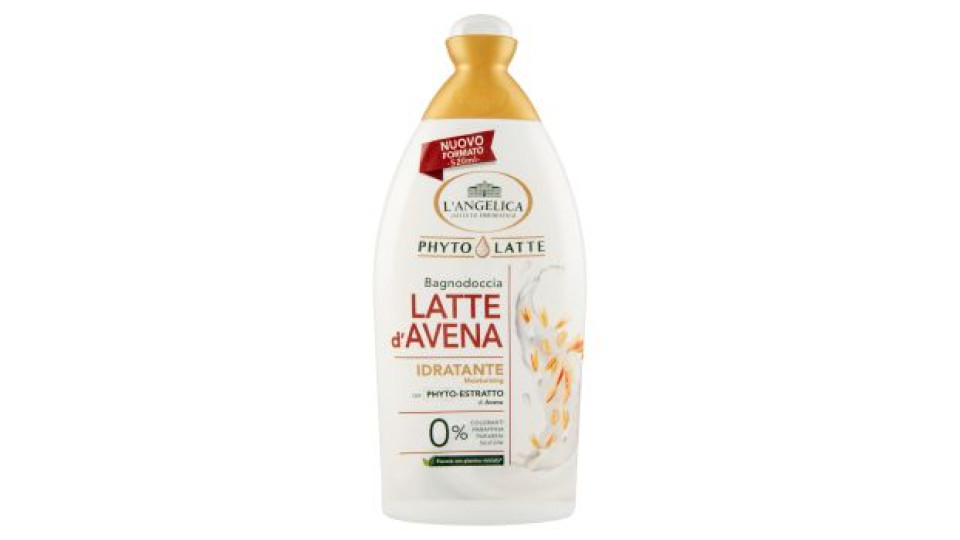 L'Angelica Phyto Latte Bagnodoccia Latte d'Avena Idratante 520 ml