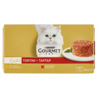 PURINA GOURMET Gold Tortini Gatto con Manzo, con Pollo