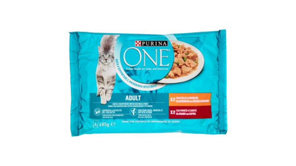 Purina One WC Adult - Manzo e Pollo 4x85g