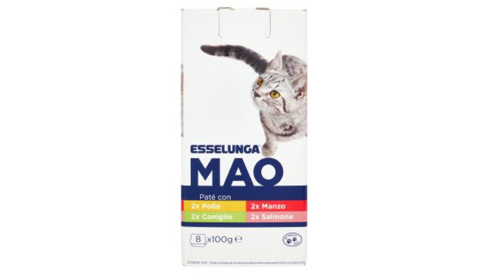 Esselunga Mao, patè con manzo pollo selvaggina salmone