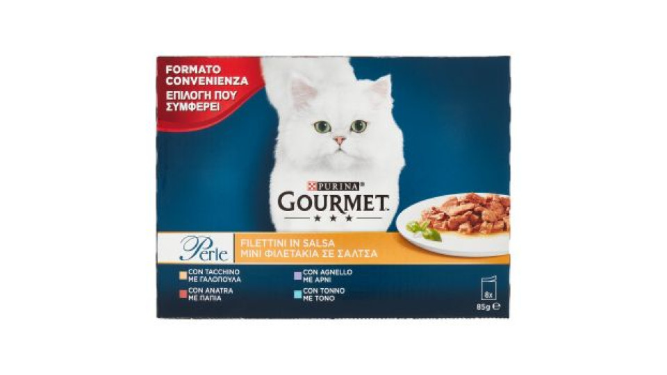 PURINA GOURMET Perle Gatto Filettini in salsa con verdure