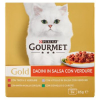 PURINA GOURMET Gold Gatto Dadini in salsa lattina