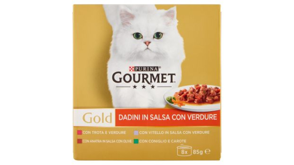 PURINA GOURMET Gold Gatto Dadini in salsa lattina
