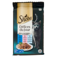 Sheba, gatto Délices Du Jour alimento in gelatina Selezione del Mare