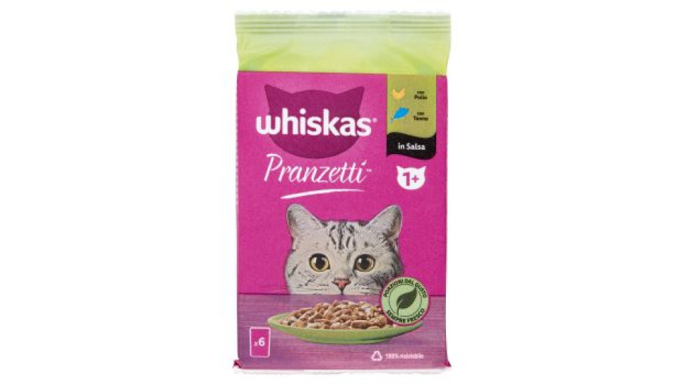 Whiskas Pranzetti in Salsa 1+ Anni