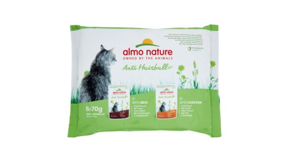 Almo nature Anti hairball adult cat pesce e patate