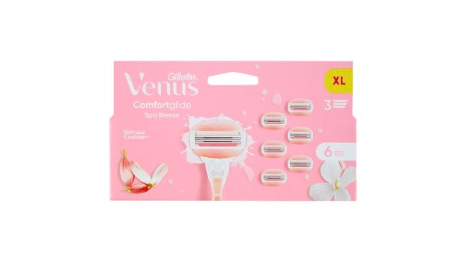 Comfortglide Spa Breeze Lame per Rasoio da Donna 4 Ricariche