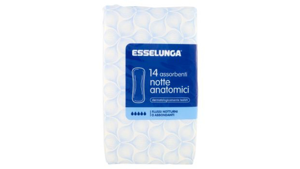 Esselunga, assorbenti notte anatomici