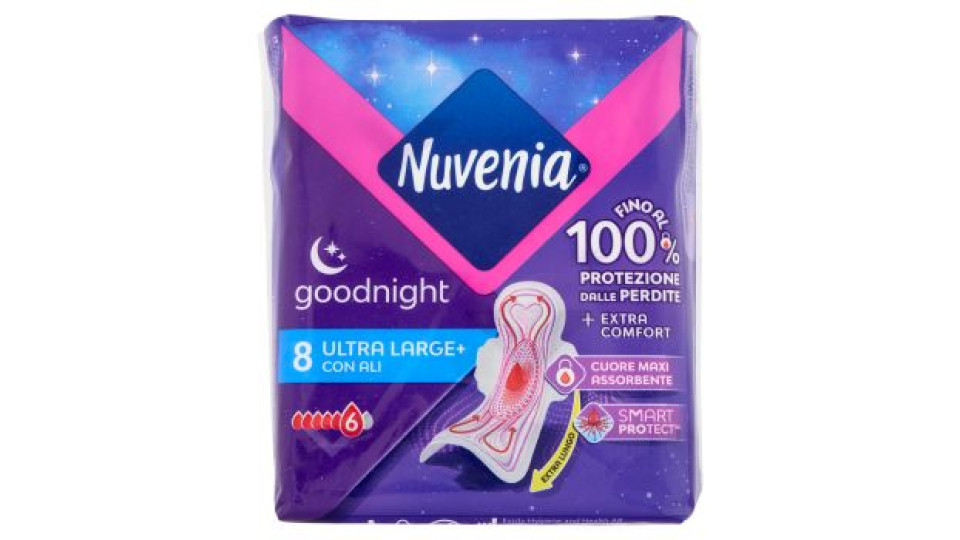 Nuvenia goodnight Ultra Large+ con Ali 10 pz
