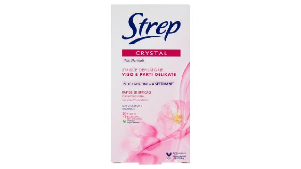 Strep, Crystal strisce depilatorie viso e parti delicate