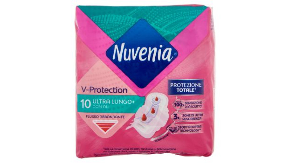 Nuvenia V-Protection Ultra Lungo+ con Ali 12 pz