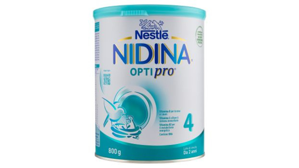 NESTLÉ NIDINA 4 OPTIPRO Latte di crescita in polvere da 2 anni latta
