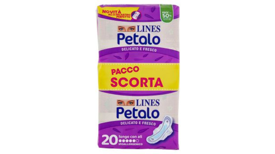 Lines idea petalo blu lungo ali x12