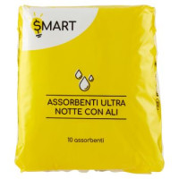 Assorbenti Ultra Notte con Ali in Bustina 10 Pz
