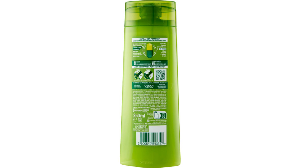 Garnier Fructis Antiforfora 2in1 Shampoo per Capelli Normali