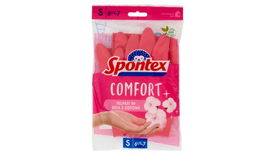 Spontex Guanti Casalinghi Confort x2 Taglia S