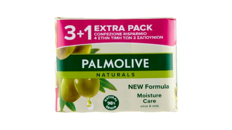 Palmolive sapone solido Naturals Oliva e Latte 3x90 g