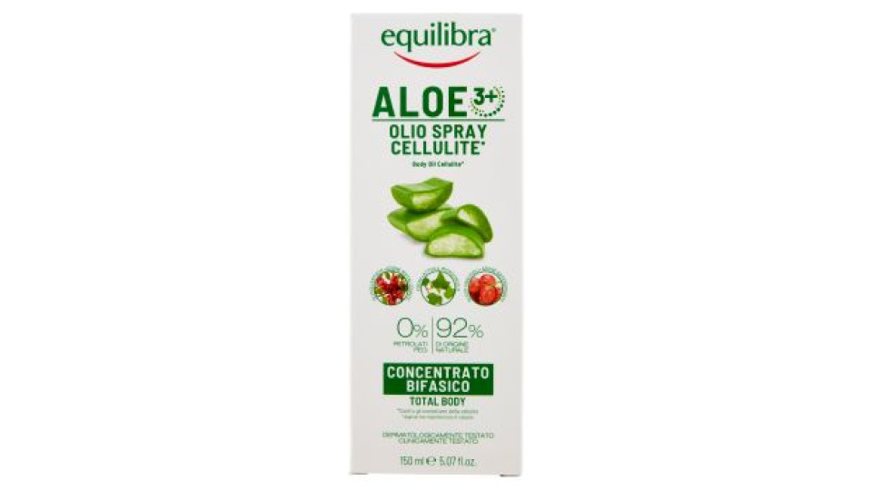 equilibra Aloe 3+ Olio Spray Cellulite* Concentrato Bifasico 150 ml