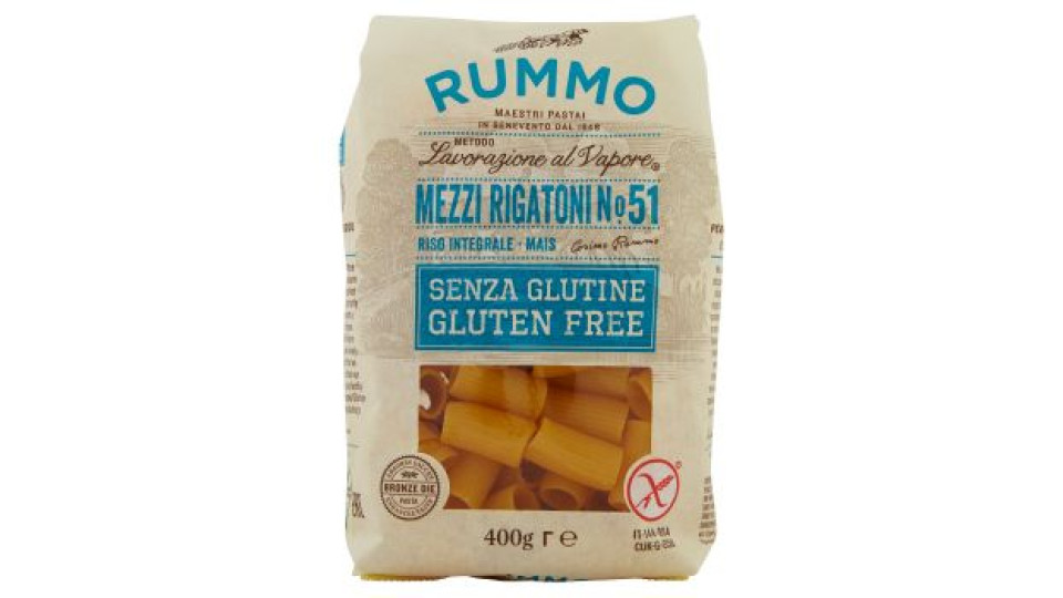 Rummo Senza Glutine Mezzi Rigatoni N° 51