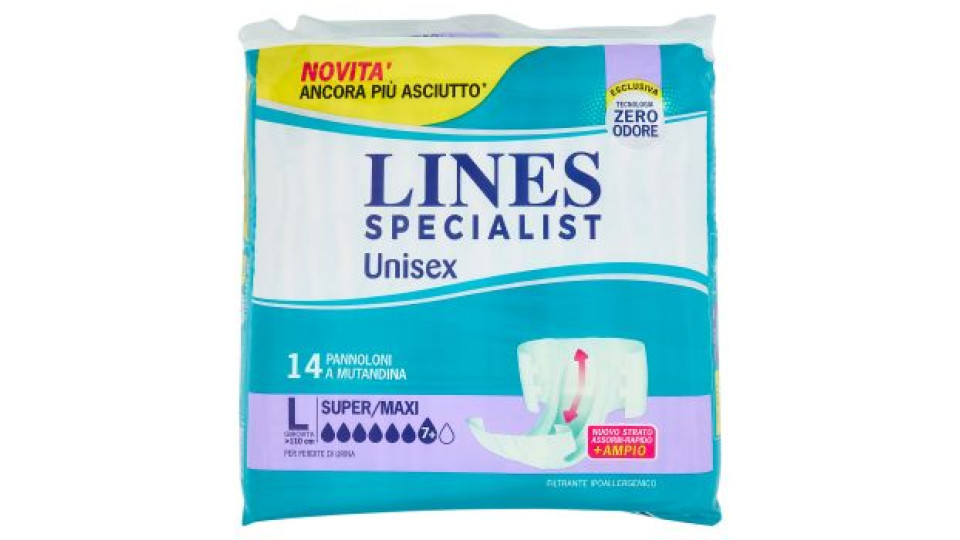 Lines Specialist Pannoloni a Mutandina Super/Maxi x12