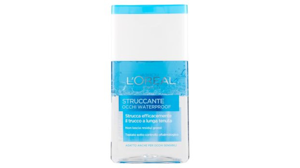 L'Oréal Paris Struccante Occhi Waterproof, Strucca Efficacemente il Trucco a Lunga Tenuta, No Residui Grassi