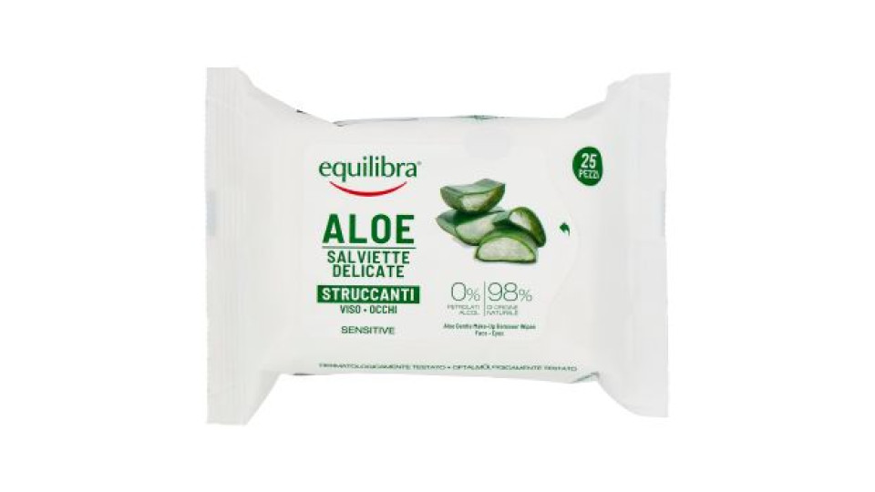Aloe Salviette Delicate Struccanti Viso-occhi 25 Pz