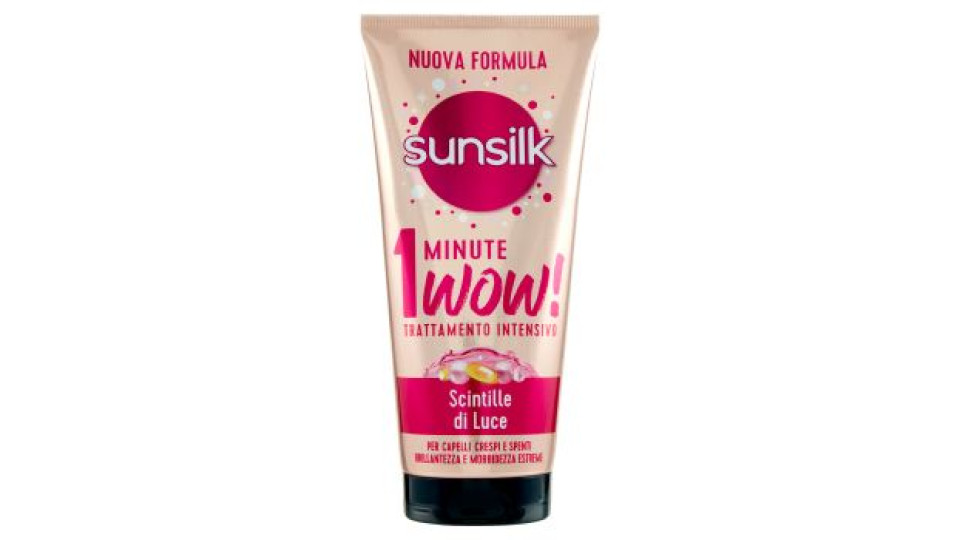 sunsilk Scintille di Luce 1 Minute Wow! Trattamento Intensivo per Capelli Crespi e Spenti 180 mL
