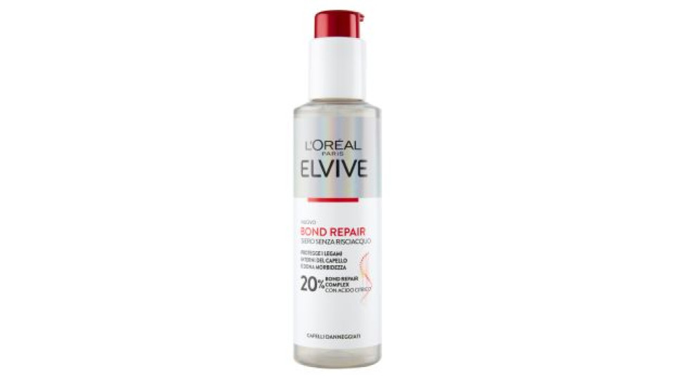 L'Oréal Paris Elvive Bond Repair Siero Senza Risciacquo Per Capelli Danneggiati, 150 ml