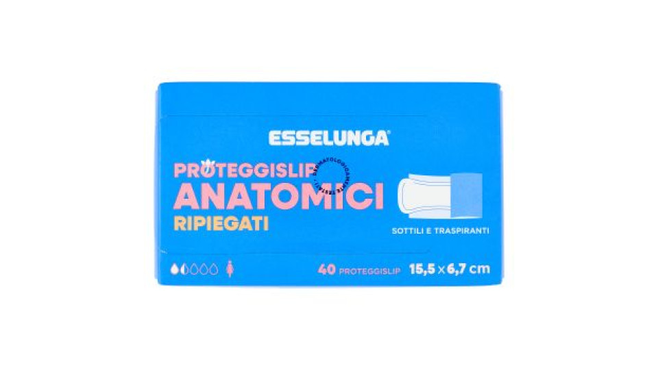 Esselunga, proteggi-slip anatomici ripiegati