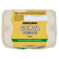 Uova Fresche da Allevamento all'Aperto 6 Pz