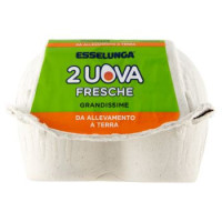 Le Naturelle A terra 2 Uova grandissime fresche da allevamento a terra