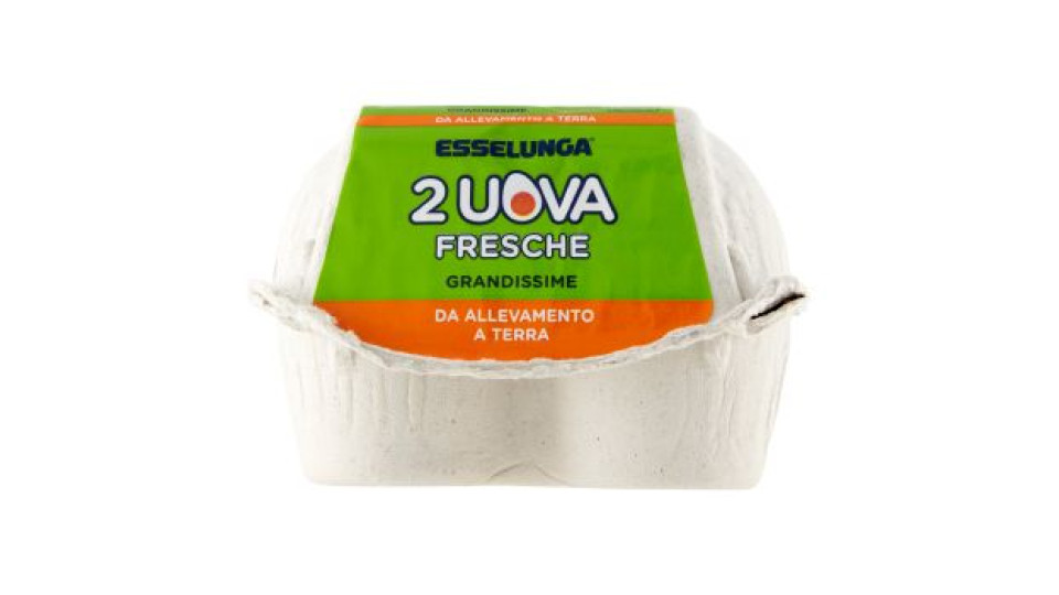 Le Naturelle A terra 2 Uova grandissime fresche da allevamento a terra