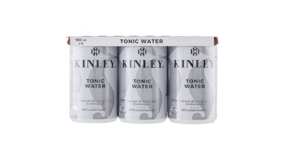 KINLEY Tonic Water 6 x 150 ml Mini Can