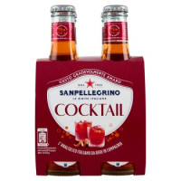 SANPELLEGRINO Bibite Gassate, COCKTAIL 20 cl x 4 (Vetro)