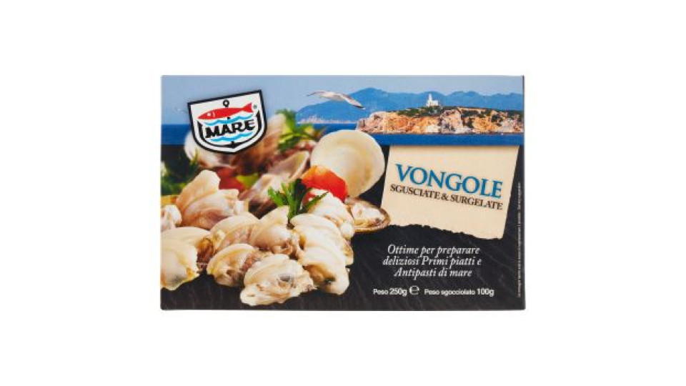 Vongole Sgusciate Surgelate Gr 250