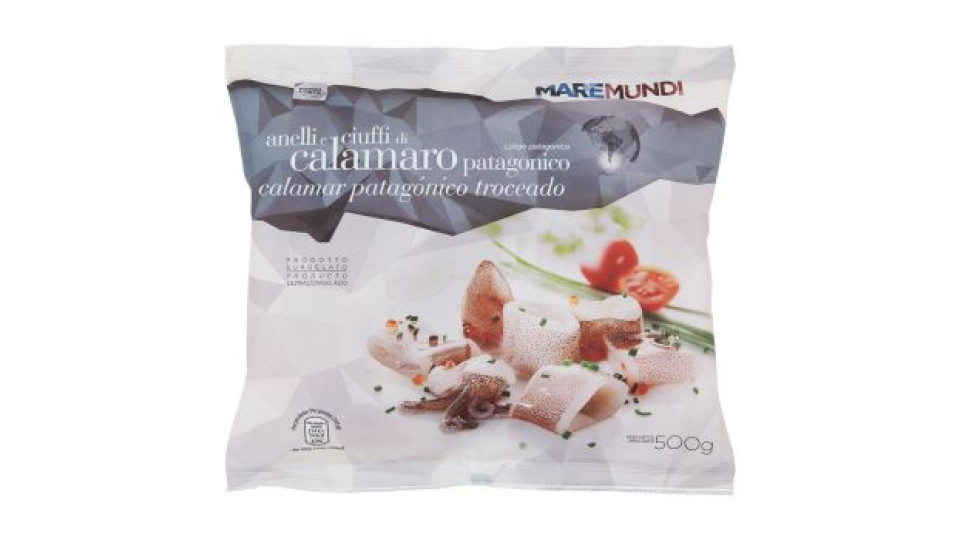 Maremundi, anelli e ciuffi di calamaro patagonico surgelato