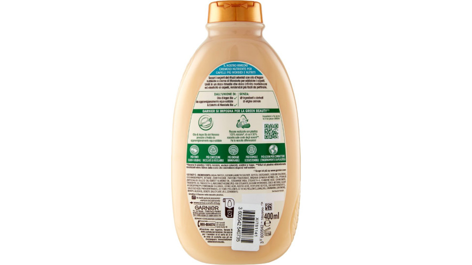 Garnier, Ultra Dolce Rituale D'Argan shampoo crema nutrizione