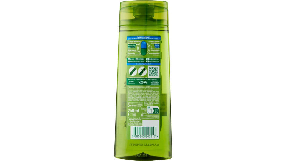 Garnier Fructis Puliti & Brillanti Shampoo per Capelli Spenti